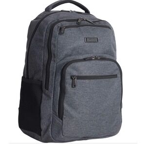 Kenneth Cole Reaction Mens Laptop Backpack RFID 17.3 Inch Heathered Grey Travel